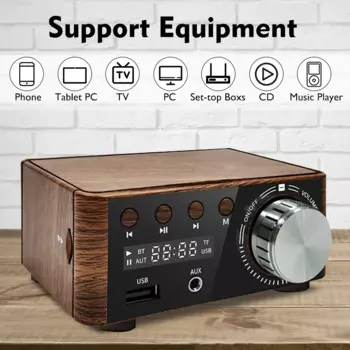 50 Вт + 50 Вт MA12070 Bluetooth 5,0 цифровой аудио усилитель мощности класса D USB AUX TF домашний кинотеатр HiFi стерео мини-усилитель портативный класс
