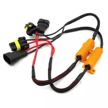 50 Вт H1 H3 H7 H11 9006 hb3 hb4 h9 h8 h10 Автомобильный резистор нагрузки Error Canceller Светодиодный декодер Canbus Free Wiring Canceller Decoder Light