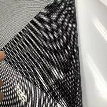 50cmx20 0/300/600 см оттенок фары, черная перфорированная пленка, сетка, как Fly Eye, легальная тонировка