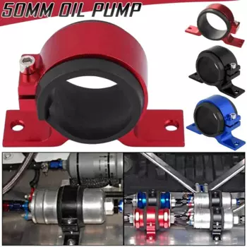 50 мм кронштейн автомобильного топливного насоса, одинарный внешний крепежный кронштейн масляного насоса, гоночный автомобильный топливный насос, быстрого крепления, держатель, зажим для фильтра