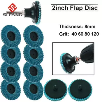 Профессиональные откидные диски 50 мм, 2-дюймовые шлифовальные диски, шлифовальные диски с зернистостью 40/60/80/120, лезвия для угловой шлифовальной машины,Диск шлифовальный