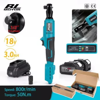 Электрический гайковерт KingHui 50 Н.М синего цвета для аккумуляторов Makita