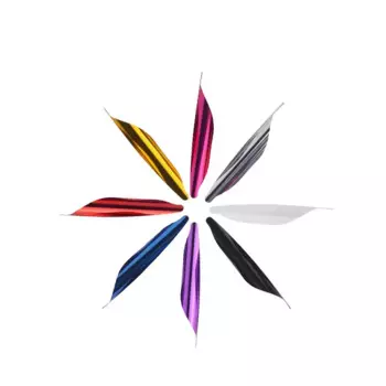 50pcs Archery Spiral Feather 1.75inch Spin Vanes With Tape Arrow Feathers Rotary Fletches Right Wing DIY Arrow Accessorie