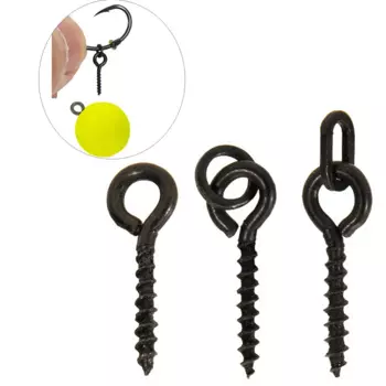 50pcs Carp Fishing Accessories Kit for Method Feeder Fishing Hook Stopper Beads Pop Up Bait Screws For Hair Rigs Terminal Tackle