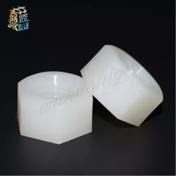 JARBLUE нейлоновые шестигранные гайки DIN934 M2 M2.5 M3 M4 M5 M6 M8 50 шт