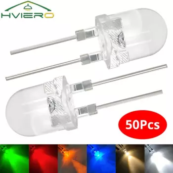 Светодиодные лампы HVIERO 10mm Round 0.5W 50 шт.