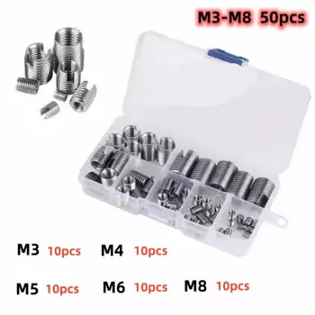 Набор резьбовых вставок WANJINGCHING M3 M4 M5 M6 M8
