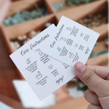 Карточки для ухода за украшениями TRYTRYSEE