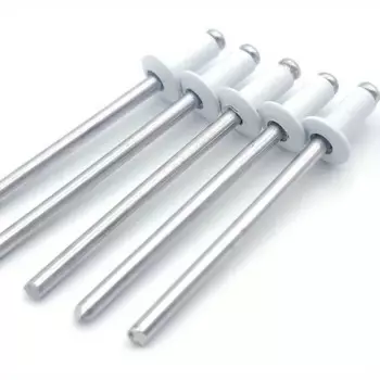 Белые глухие заклепки алюминиево-стальные 50 шт.