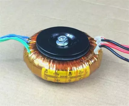 50W O core трансформатор для аудио усилителя DAC двойной 18V 9V супер звук