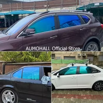 50x300 см Синий Хамелеон VLT 67% Тонировка бокового окна автомобиля, Солнцезащитные пленки Тонировочная фольга для наклеек, Синий Изменение на зеленый