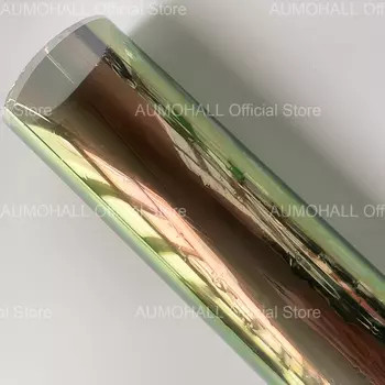 50x300 см VLT 59% золотисто-зеленый тонировка бокового окна автомобиля-хамелеона, оптическая сменная пленка, тонирующая фольга, меняющая цвет, защита от солнечной батареи