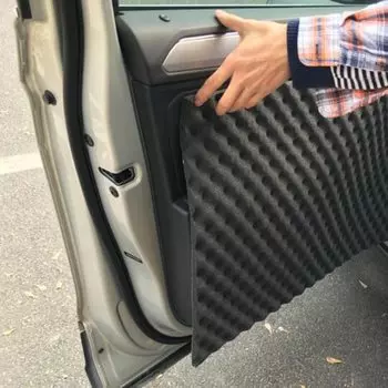 50x80 см 18 мм толщиной автомобиля звук горячий мертвец коврик шумоизоляция изоляция капота углубление капота двигатель тепловой пены хлопок стикер