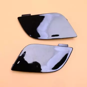 51118050697 1 пара черный Передний левый правый бампер буксировочный крючок отверстие для глаза крышка подходит для BMW X5 E70 LCI M-Sport 2010 2011 2012 2013