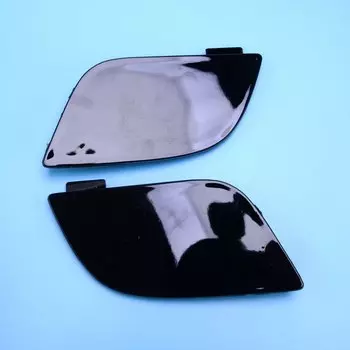 51118050697 1 пара переднего левого и правого бампера, крышка для буксировочного крюка, подходит для BMW X5 E70 LCI M-Sport 2010 2011 2012 2013, черный