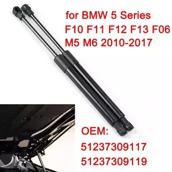 51237309119 51237309117 PM3837 SG 402062 2 шт., опорные стойки для подъема капота автомобиля, газовые пружинные амортизаторы для BMW 5 серии F10-F13 F06 M5 M6