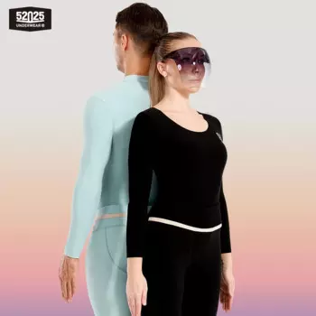 52025 Теплое термобелье Мужское женское термобелье Мягкий теплый флис Поливискоза Термобелье с высокой талией и подтягивающим эффектом Теплое нательное бесшовное белье Комплект термобелья Термокомплект зима