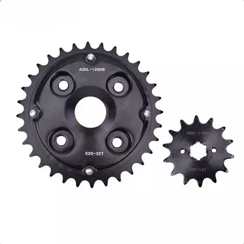 520 14T 32T мотоциклетная передняя задняя звездочка, комплект кулачков для Honda CA250 CA 250 CA250T Rebel Staring Wheel