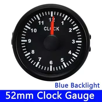 52 мм 0-12 часов, датчики, индивидуальные синие автомобильные часы с подсветкой для морской лодки, грузовика, яхты, мотоцикла, указатель, счетчик часов 9-32 В