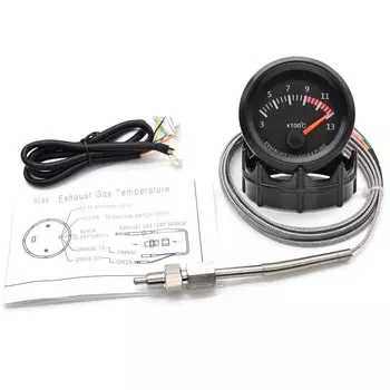 52 мм 2 "автомобильный датчик температуры выхлопных газов 300 ~ 1300 по Цельсию 12 В универсальный датчик температуры выхлопных газов Ext измеритель температуры EGT с датчиком