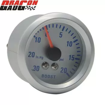 52 мм 2-дюймовый автомобильный турбонаддув Turbo Boost -0 ~ 20 Psi -30 дюймов, измеритель турбины, синий цвет, фотомеханический пресс, модификация инструмента, механические часы