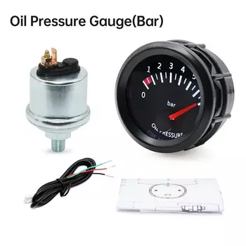 52 мм датчики модификации 0-7 бар измеритель давления масла для грузового автомобиля 12 в датчик масляного пресса M10x1 NPT1/8