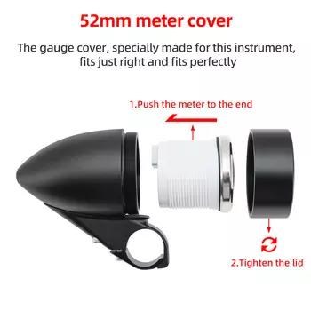 52 мм Держатель датчика спидометра Универсальный Калибр модифицированный прибор черный чехол для измерителя мотоцикла Калибр