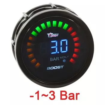 52 мм двойной цифровой дисплей, автомобильный турбинный двигатель, датчик давления PSI Turbio с напряжением