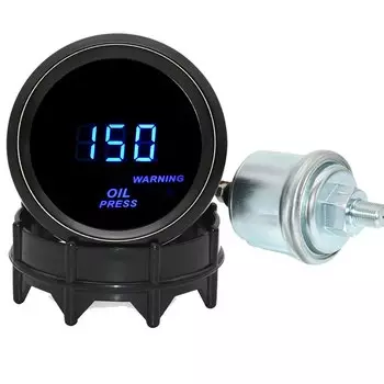 52 мм Универсальный Манометр с 1/8 NPT датчик давления масла 0-150PSI сигнасветильник держатель чашка для автомобиля гонки 12 В