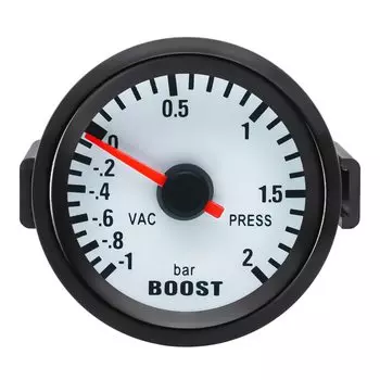52 мм Универсальный турбо-датчик с синей подсветкой-1 ~ 2 бар Автомобильная указка часовой измеритель усиления для 12 В держатель для гоночного автомобиля чашка