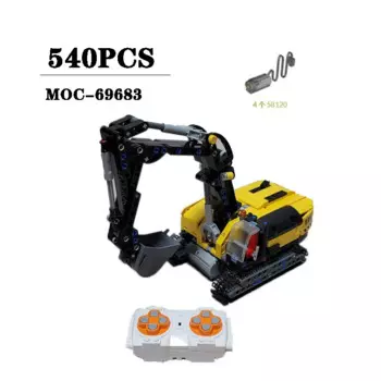 540 шт., Детский конструктор «экскаватор»
