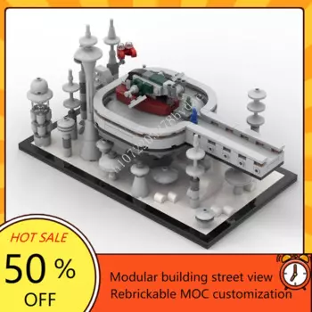550 шт.Betrayal on Cloud City, космическая война, оружие MOC, космический корабль, боевая модель, строительный блок, архитектура, сделай сам, образовательная модель, игрушка в подарок
