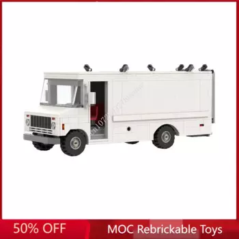 553 шт. MOC скоростной грузовик-автофургон для транспортировки чемпионов коричневая стоимость модель фургона строительные блоки кирпичи самодельная креативная сборка детские игрушки подарок