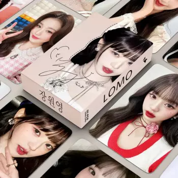 55 шт./коробка KPOP Wonyoung личные селфи ломо-карты журнал для сцены концерта Симпатичные HD фотокарты для фанатов Коллекция подарков на день рождения