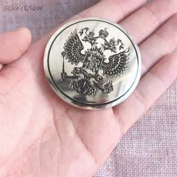 56 мм Диаметр 4 шт. наклейка на автомобиль с изображением российского орла колпачки на ступицу колеса наклейка на обод эмблема значок украшение для стайлинга