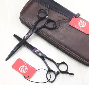 578 #6,0 ''брендовые фиолетовые драконы Высший сорт Парикмахерские ножницы JP 440C ножницы для стрижки волос филировочные ножницы для волос