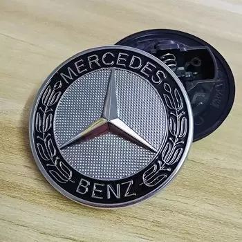 57 мм звезда плоский капюшон логотип эмблема значок для Mercedes Benz W204 W124 W201 W202 W212 W220 W205 автомобильные аксессуары