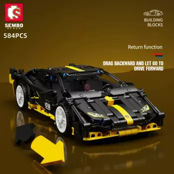 584 шт., Детский конструктор «спортивный автомобиль»