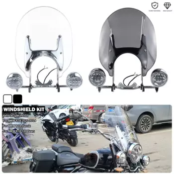 Держатель для лобового стекла 58 см и оформление детской лампы, дополнительные фары для лобового стекла с противотуманным оформлением для BMW R 18 100 лет R18 Classic 2020-2024