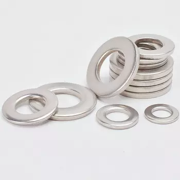 5-1000 шт. Плоская шайба из нержавеющей стали 304 M1.6 M2 M2.5 M3 M3.5 M4 M5 M6 M8 M10 M12 M14 M16 M18 M20 M22 M24 Простая прокладка