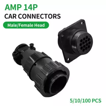 5/10/100 комплектов, 14-контактный разъем AMP типа 182649-1 206043-1, фоторазъем для автомобиля SMEMA, штекер 14 P со штифтом