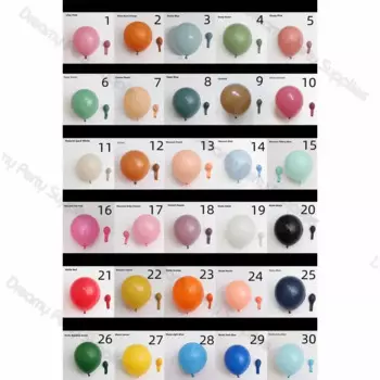 Матовые синие шары Charming Party 5/10/12/18 дюймов