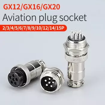 5/10/20 комплект Gx12 gx16 gx20 2 3 4 5 6 7 8 9 10 12 14 15-контактный разъем штырьковый разъем авиационный штекер соединитель авиатора