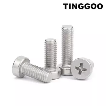 5/10/50 шт. M2 M2.5 M3 M4 M5 M6 M8 GB822 A2 винты из нержавеющей стали с крестообразной ГОЛОВКОЙ КРЕСТ тонкий низкий короткий колпачок круглый стопорный болт
