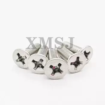 5/10/50x M1 M1.2 M1.4 M1.6 M2 M2.5 M3 M3.5 M4 M5 M6 M8 304 нержавеющая сталь GB819 крест Phillips плоская потайная фотовспышка