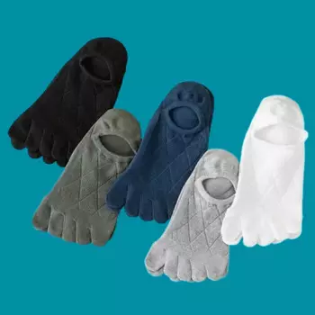 5/10 пар, новинка 2024, мужские тонкие дышащие носки с пятью пальцами, спортивные мужские носки с разрезом, сетчатые поглощающие пот носки