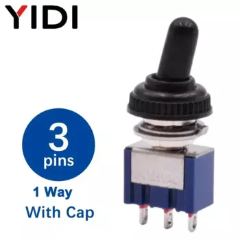 5/10 шт. красный, синий мини-блокирующий тумблер ВКЛ/ВКЛ ВЫКЛ 2 3-позиционный MTS-102 103 202 203 302 303 402 403 с водонепроницаемой крышкой