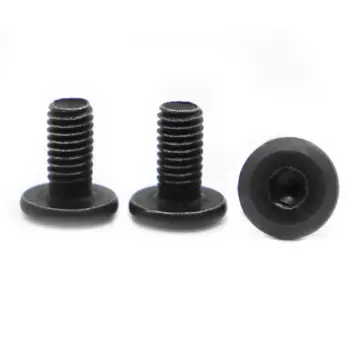 5/10 шт. M5 M6 M8 черный гипотенузный винт с плоской головкой и шестигранной головкой, боковые мебельные винты