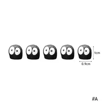 5/10 шт., милый черный эльф, украшение интерьера автомобиля, забавные украшения для зеркала заднего вида на центральной консоли для автомобильных аксессуаров