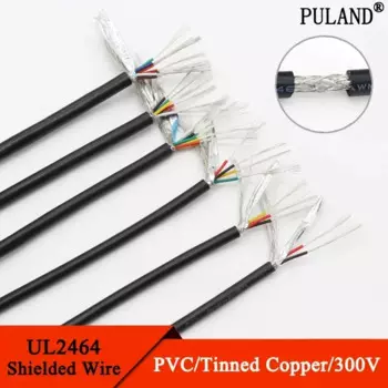 PULAND UL2464 экранированный кабель для аудиосигнала 26AWG 24AWG 22AWG